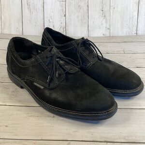 Mephisto Black Suede Air Jet Oxfords
